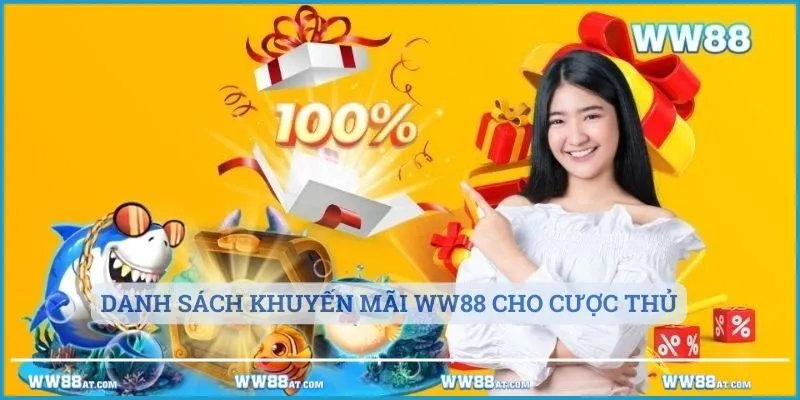 Danh sách các khuyến mãi WW88 cực hot cho cược thủ