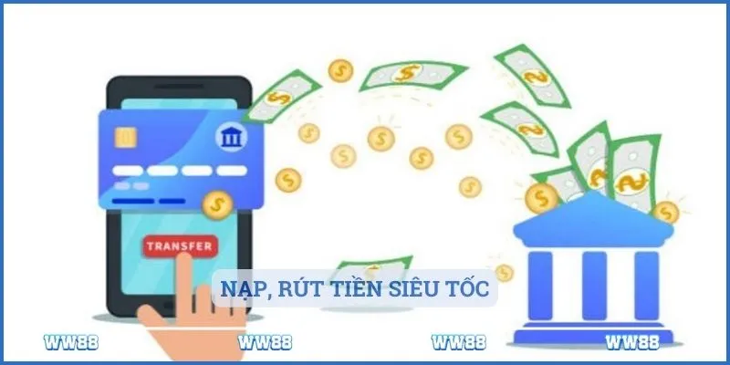 Nạp, rút tiền siêu tốc